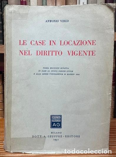Libros: LE CASE IN LOCAZIONE NEL DIRITTO VIGENTE - VISCO, Antonio