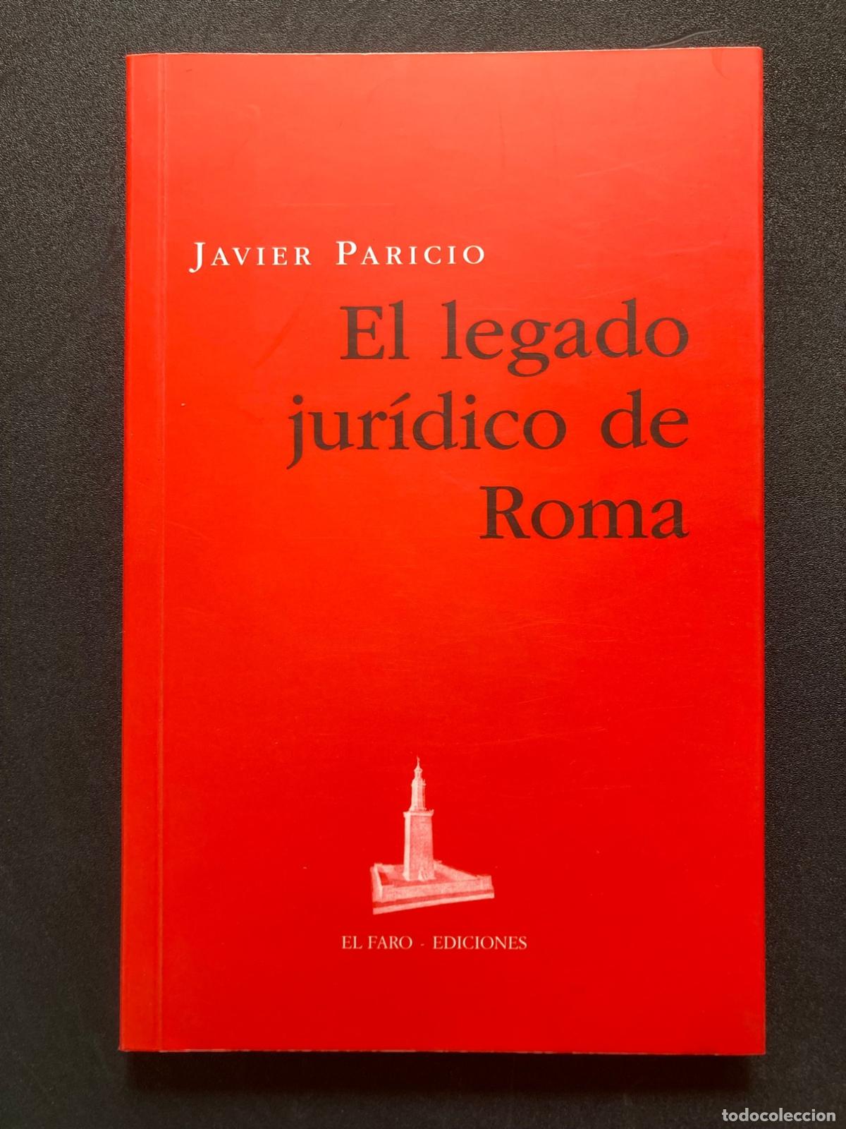 Libros: Javier Paricio - El legado jur&iacute;dico de Roma