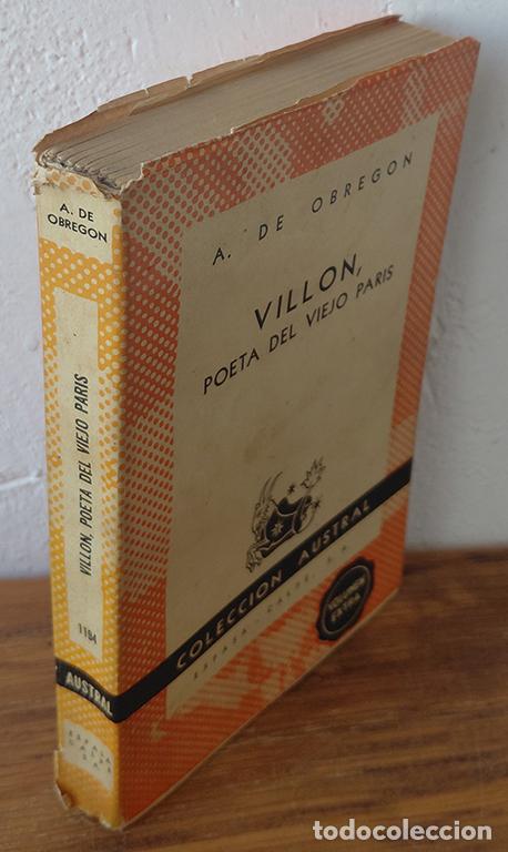 Libros: VILLON, Poeta del viejo Paris - ANTONIO DE OBREG&Oacute;N