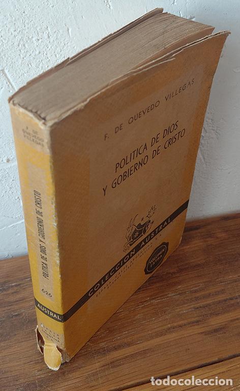 books: POL&Iacute;TICA DE DIOS Y GOBIERNO DE CRISTO - FRANCISCO DE QUEVEDO VILLEGAS
