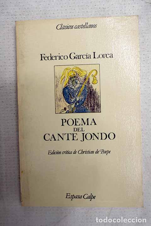 Libros: Poema del cante jondo.- Garc&iacute;a Lorca, Federico