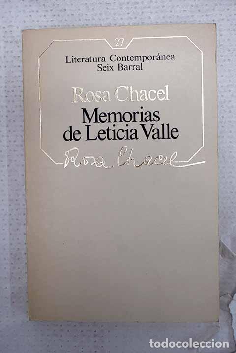 Libros: Memorias de Leticia Valle.- Chacel, Rosa