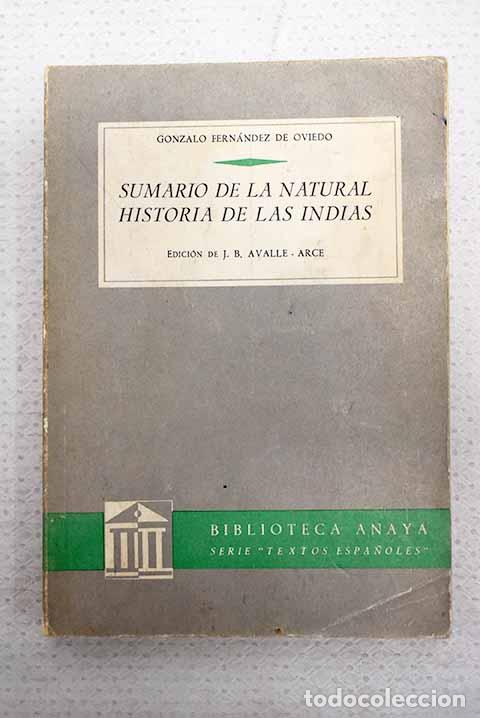 Libros: Sumario de la natural historia de las Indias.- Fern&aacute;ndez de Oviedo, Gonzalo
