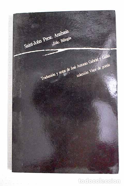 Libros: An&aacute;basis: Saint-John Perse.- Saint-John Perse