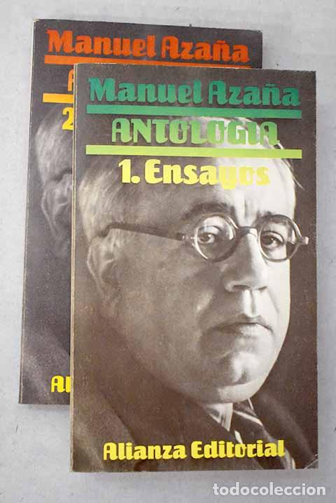 books: Manuel Aza&ntilde;a: antolog&iacute;a.- Aza&ntilde;a, Manuel