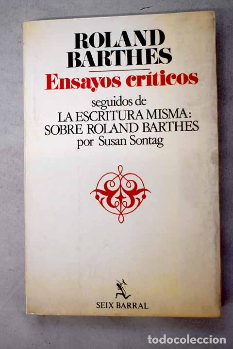 books: Ensayos cr&iacute;ticos: Barthes, Roland.- Barthes, Roland