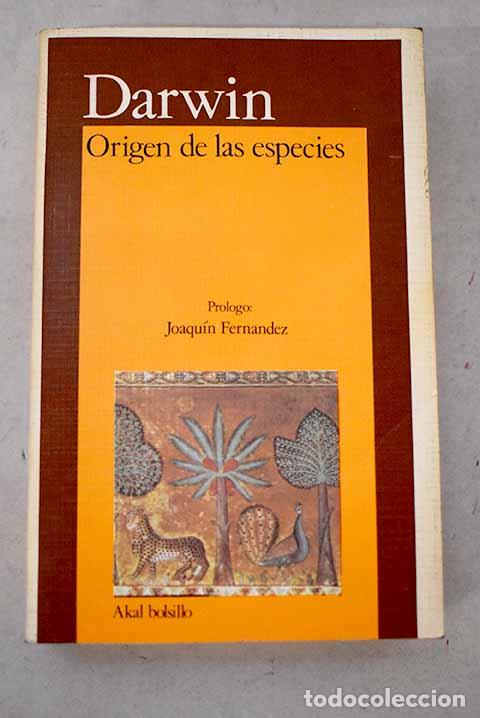 Libros: Origen de las especies.- Darwin, Charles