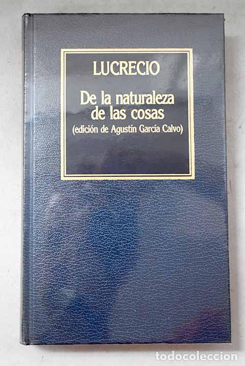 B&uuml;cher: De la naturaleza de las cosas.- Lucrecio Caro, Tito