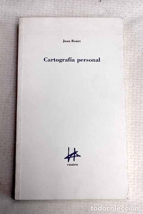 Libros: Cartograf&iacute;a personal.- Benet, Juan