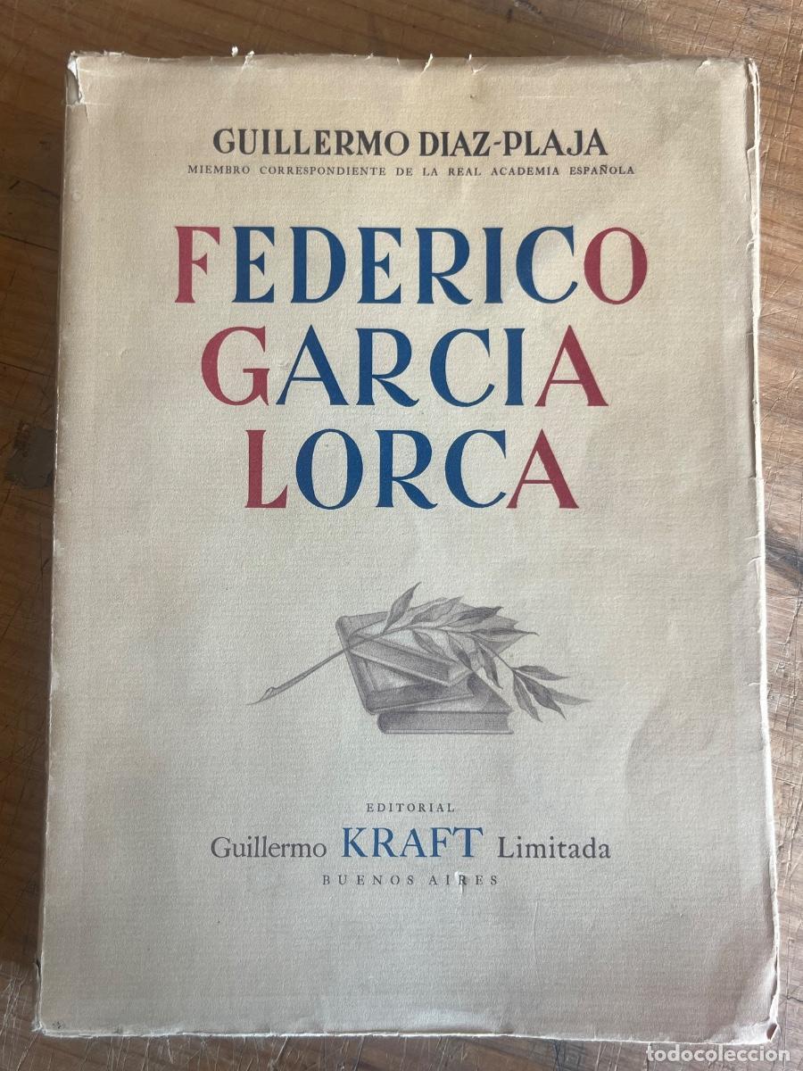 Livres: (CC) Federico Garcia Lorca estudio critico- Guillermo Diaz Plaja 1948 Guillermo Kraff Limitada 1ed.