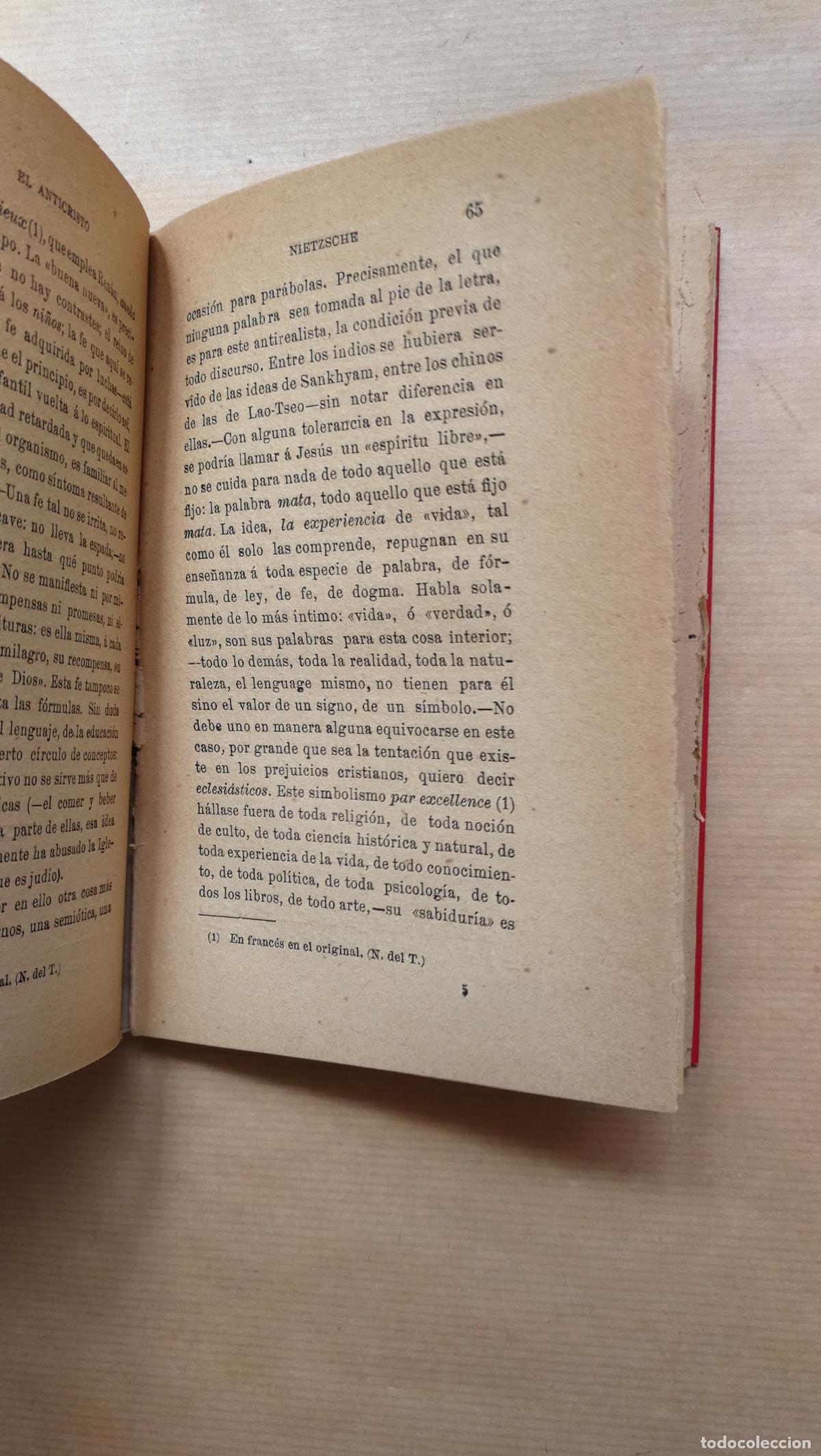 Libros: EL ANTICRISTO - FEDERICO NIETZSCHE - Foto 3