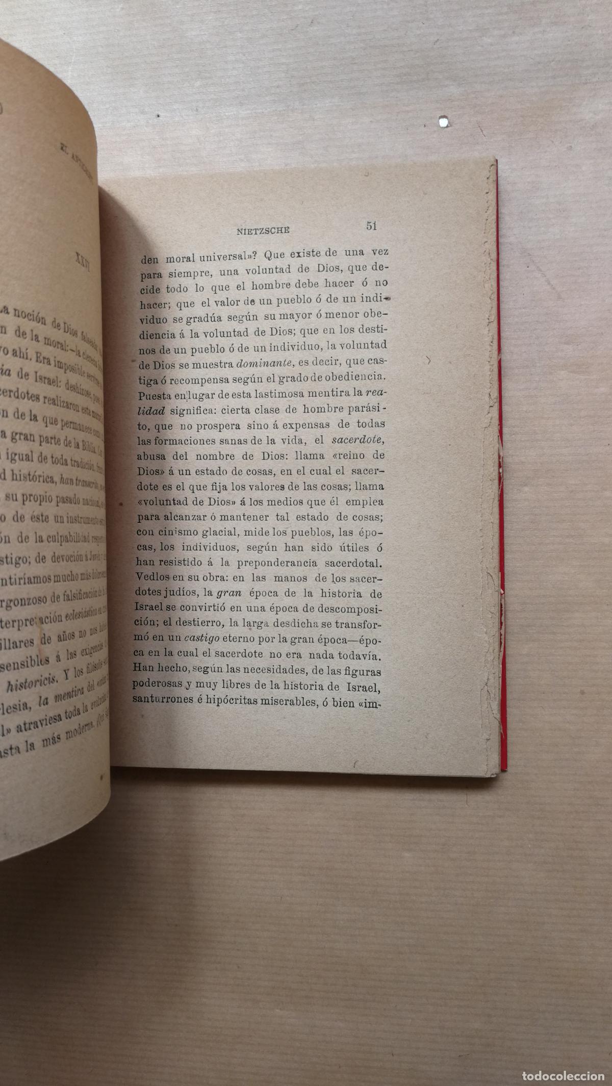Libros: EL ANTICRISTO - FEDERICO NIETZSCHE - Foto 4