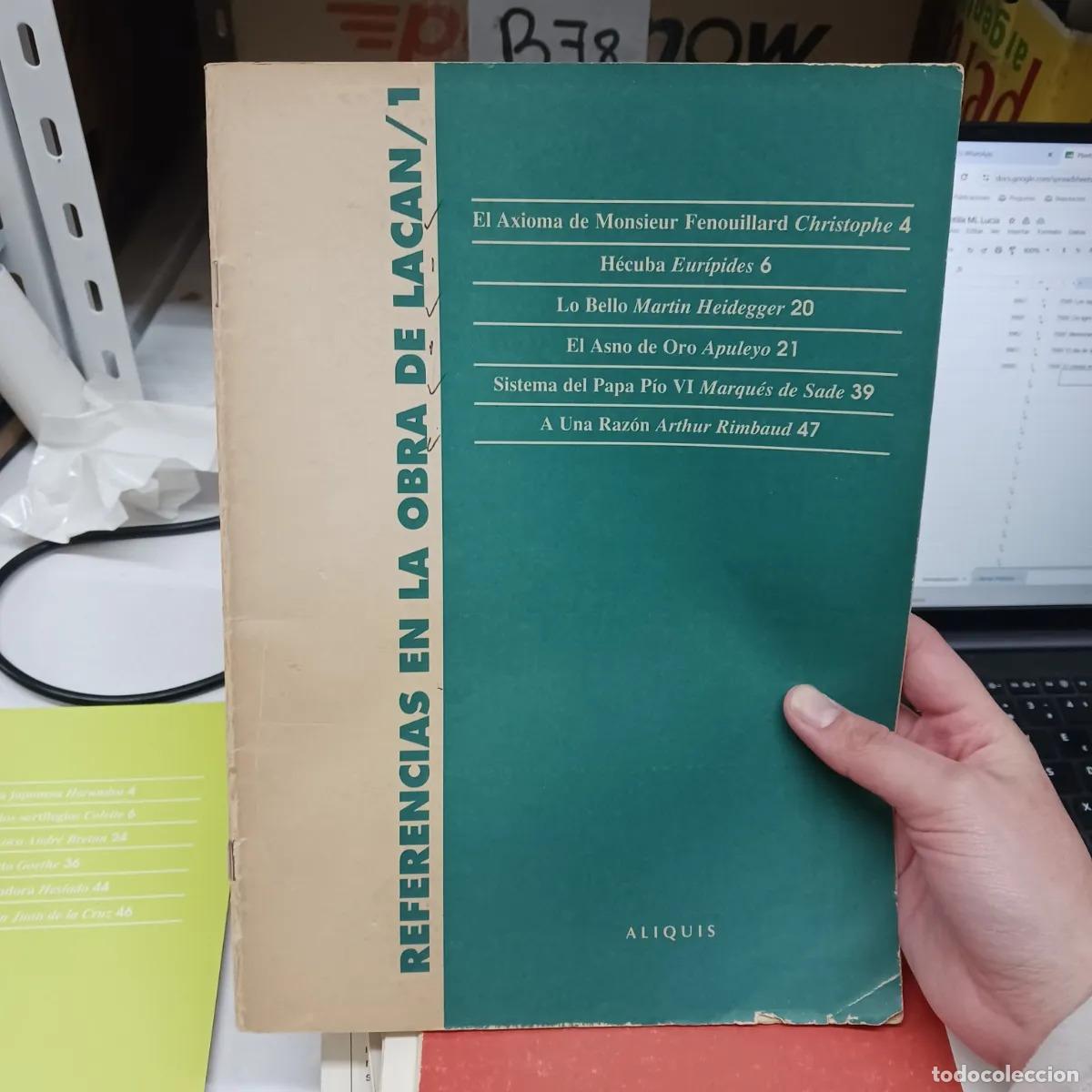 Libros: Referencias en la obra de Lacan 1 (det.) - VVAA