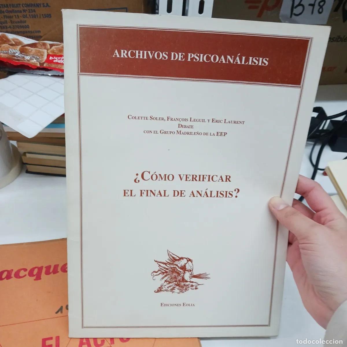 Libros: &iquest;Como verificar el final de analisis? - VVAA