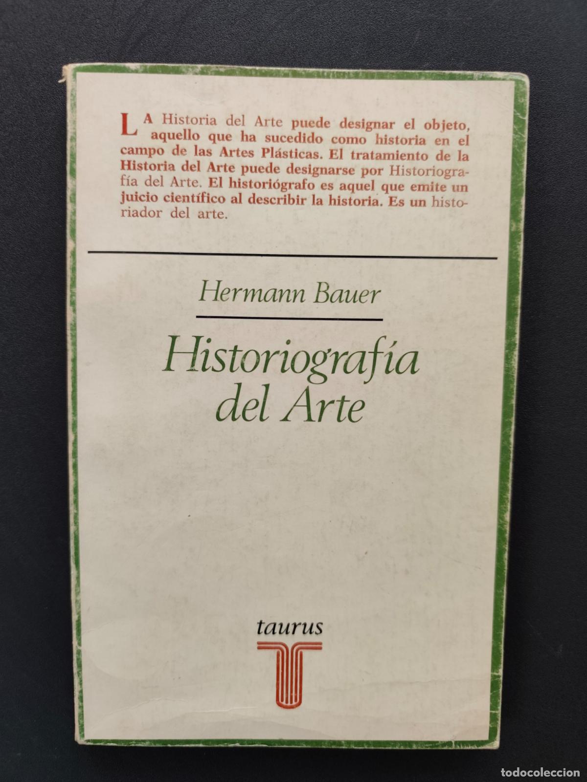 Libros: Hermann Bauer - Historiograf&iacute;a del arte