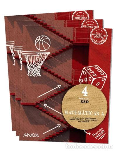 Livros em segunda m&atilde;o: Matem&aacute;ticas A 4- 9788414325513