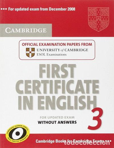 Libros: Cambridge First Certificate in English 3- 9780521739290