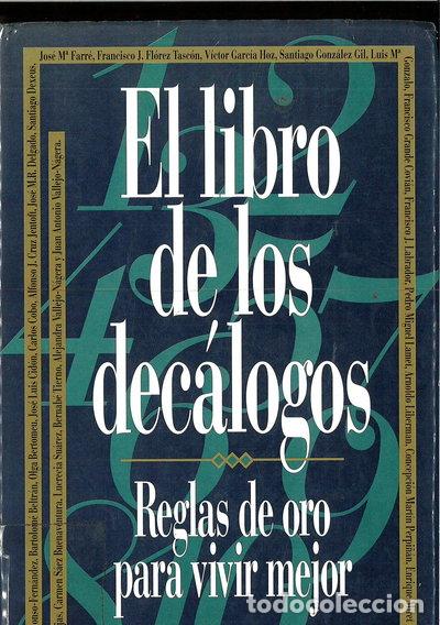 Libros: El libro de los dec&aacute;logos- 9788478804689