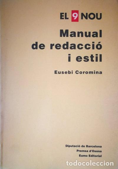 Libri di seconda mano: Manual de redacci&oacute; i estil- 9788476025338