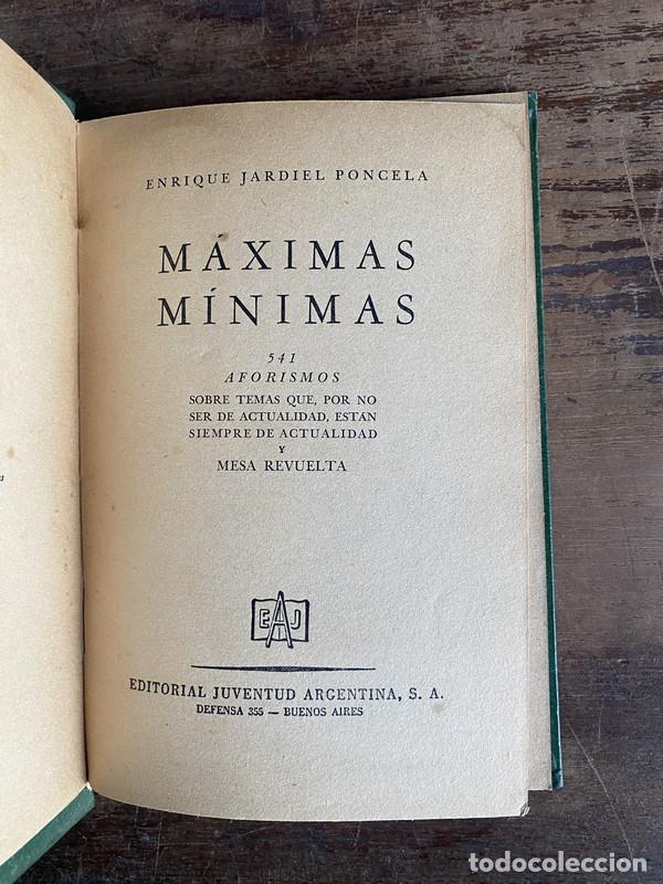 Libri di seconda mano: Maximas minimas - Jardiel Poncela Enrique