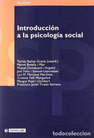 Livres: Introducci&oacute;n a la psicolog&iacute;a social- 9788497881326