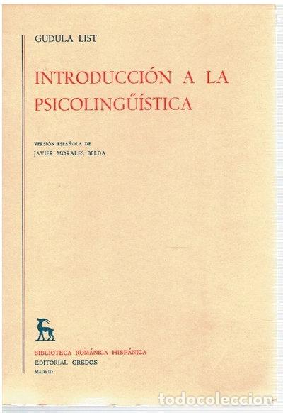 Libros: Introducci&oacute;n a la psicoling&uuml;&iacute;stica- 9788424907136
