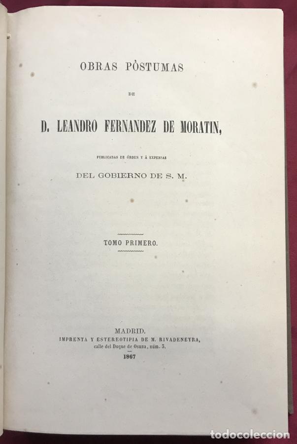 Libros: Obras P&oacute;stumas - Fern&aacute;ndez de Morat&iacute;n, Leandro - Foto 2
