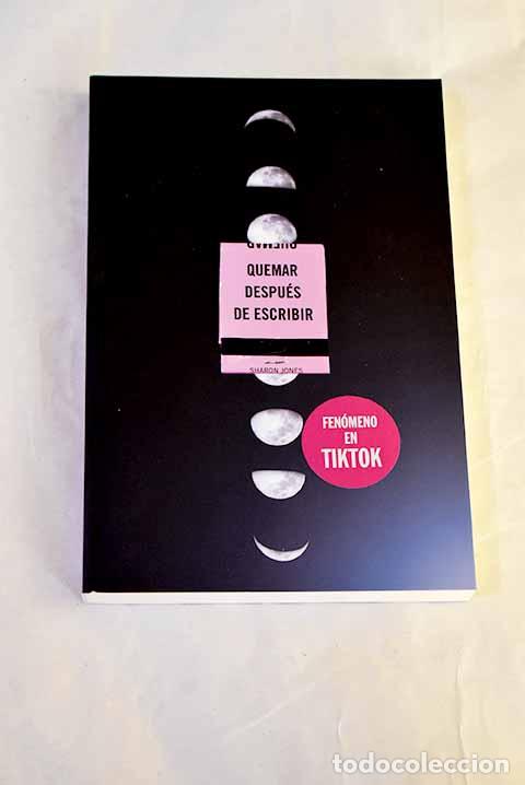 Libri di seconda mano: Quemar despu&eacute;s de escribir.- Jones, Sharon