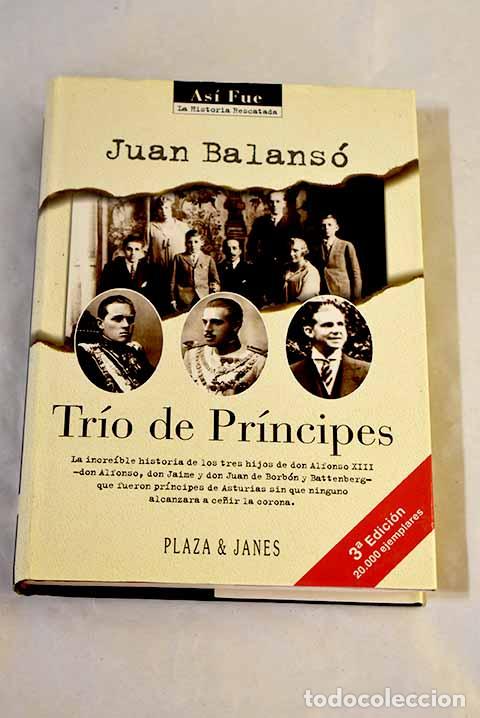 Libros: Tr&iacute;o de pr&iacute;ncipes: Balans&oacute;, Juan.- Balans&oacute;, Juan