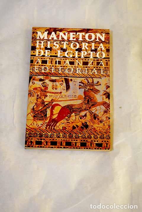 Livres: Historia de Egipto: Manet&oacute;n.- Manet&oacute;n