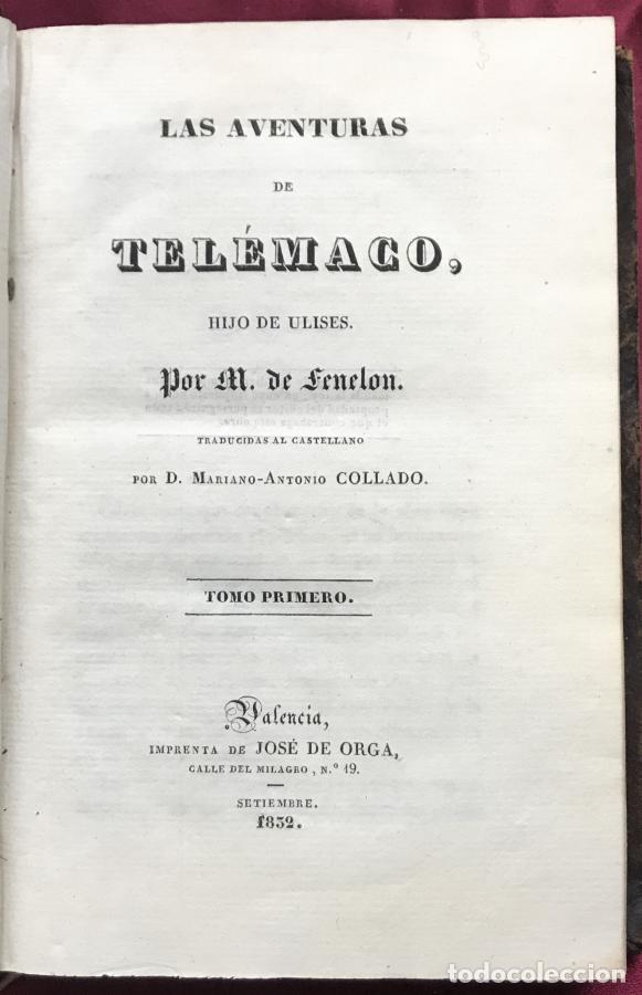 Libros: Las Aventuras de Tel&eacute;maco - Fenelon - Foto 2