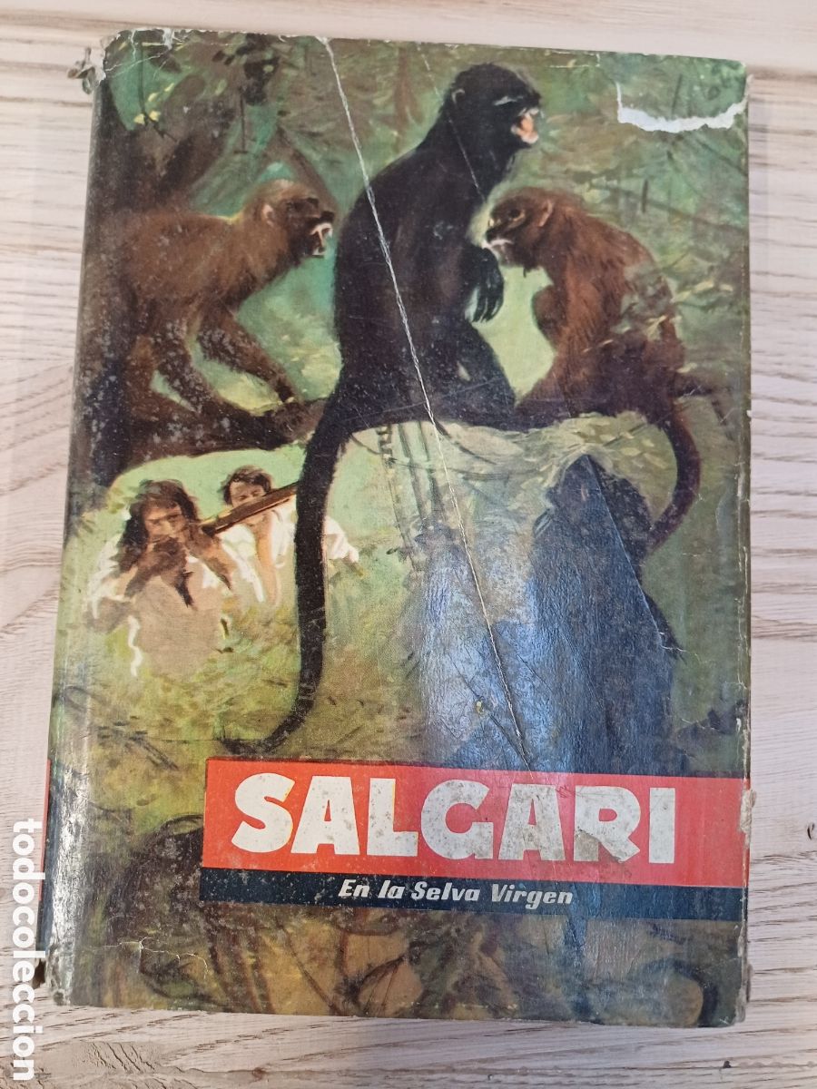 Libros: En la selva negra, salgari,1957