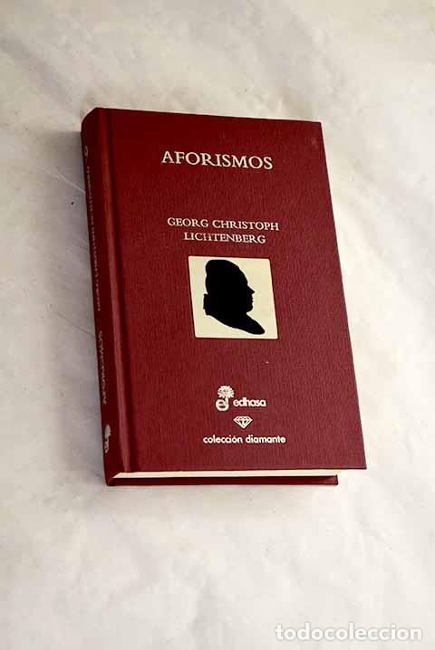 Livros em segunda m&atilde;o: Aforismos: Lichtenberg, Georg Christoph.- Lichtenberg, Georg Christoph