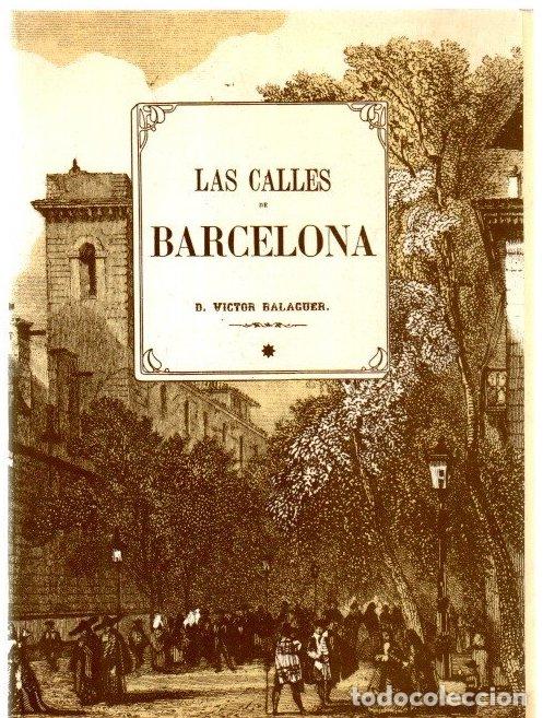 B&uuml;cher: Las calles de Barcelona I - Balaguer, D. Victor