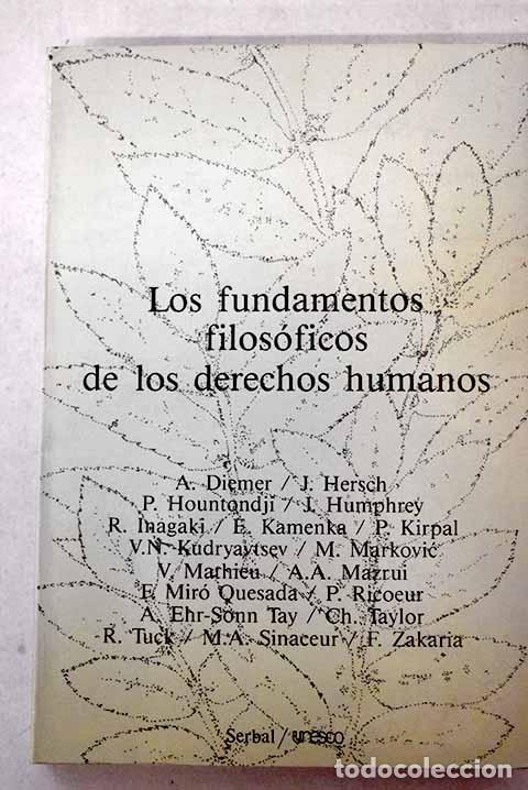 Libros: Los fundamentos filos&oacute;ficos de los derechos hamanos