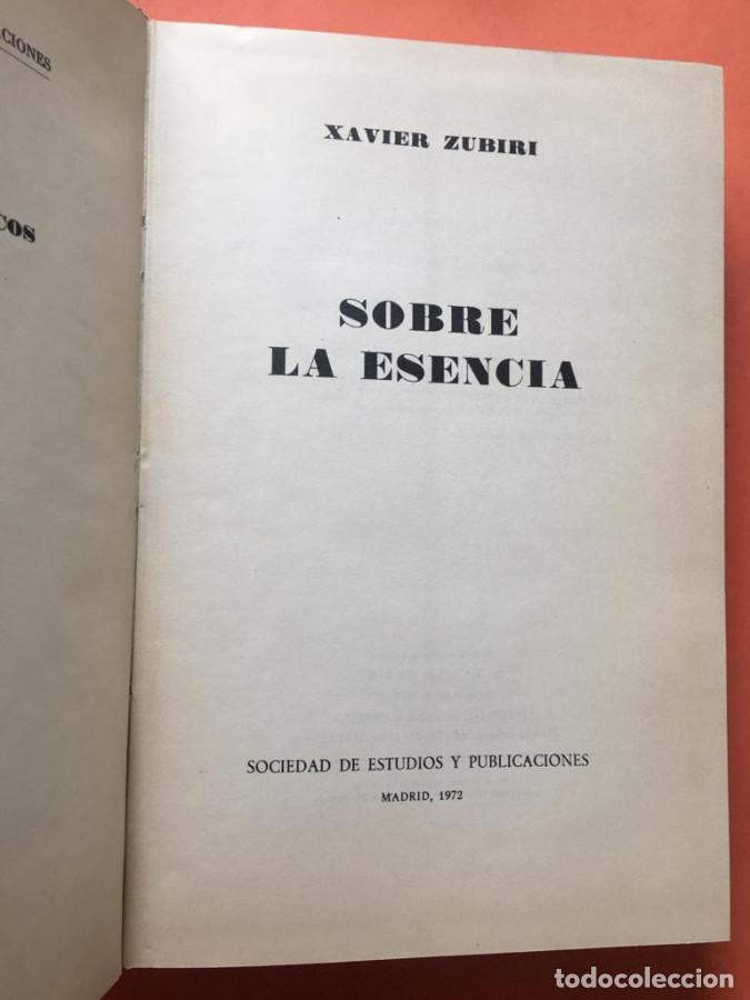 Libros: Sobre la esencia - Zubiri, Xavier - Foto 2