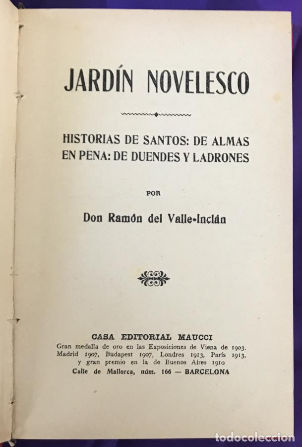 Libros: Jard&iacute;n novelesco. Historias de santos; de almas en pena; de duendes y ladrones - Valle Incl&aacute;n, Ram&oacute;