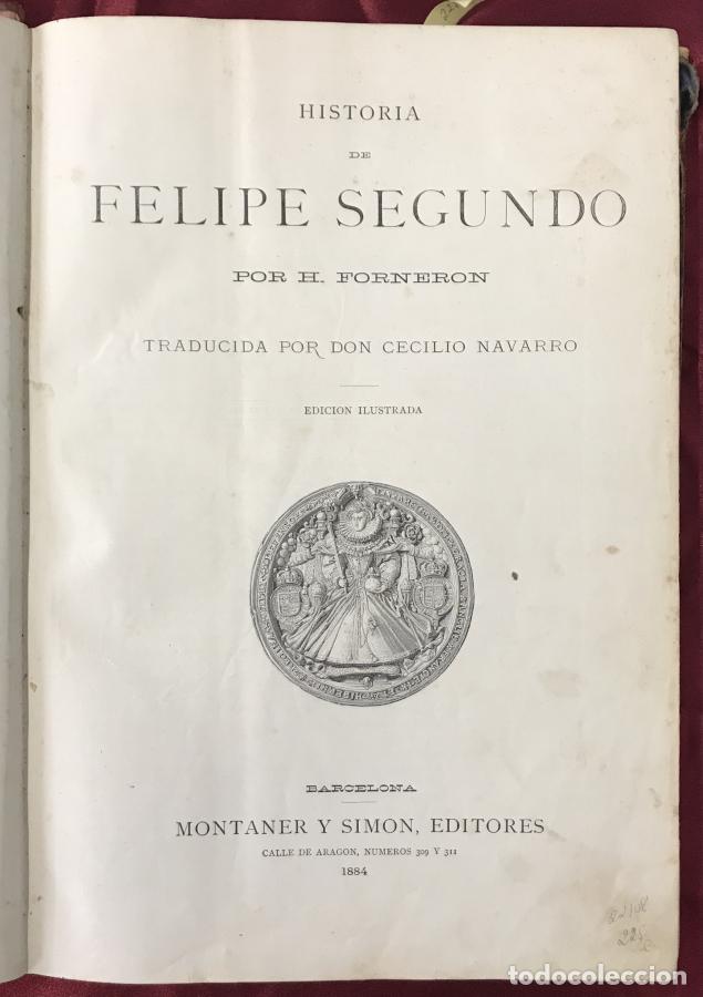 Libros: Historia de Felipe II - Forneron, H. - Foto 1