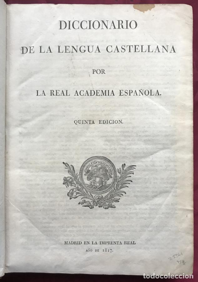 Libri di seconda mano: Diccionario de la Lengua Castellana por la Academia Espa&ntilde;ola. Quinta edici&oacute;n - ,