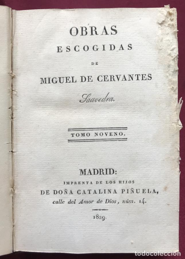 B&uuml;cher: Obras escogidas de Miguel de Cervantes - Cervantes Saavedra, Miguel de