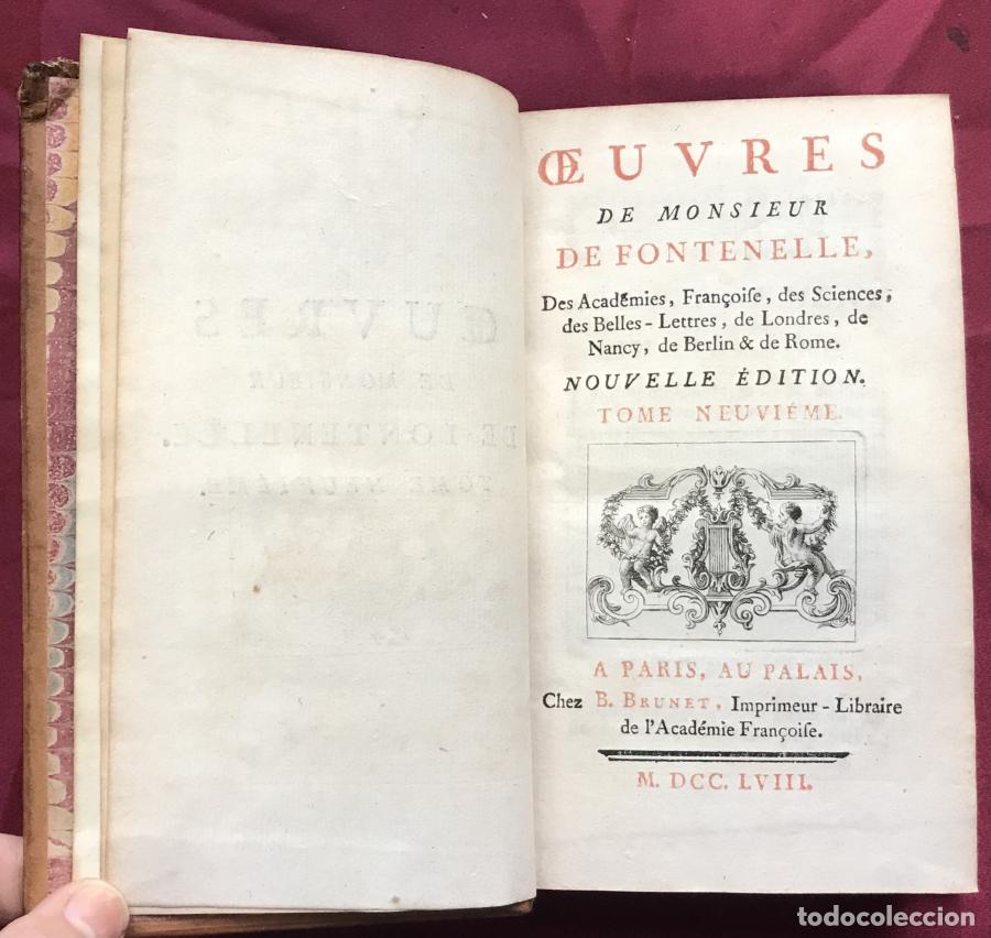 Libros: Oeuvres - Fontenelle, Monsieur de - Foto 12