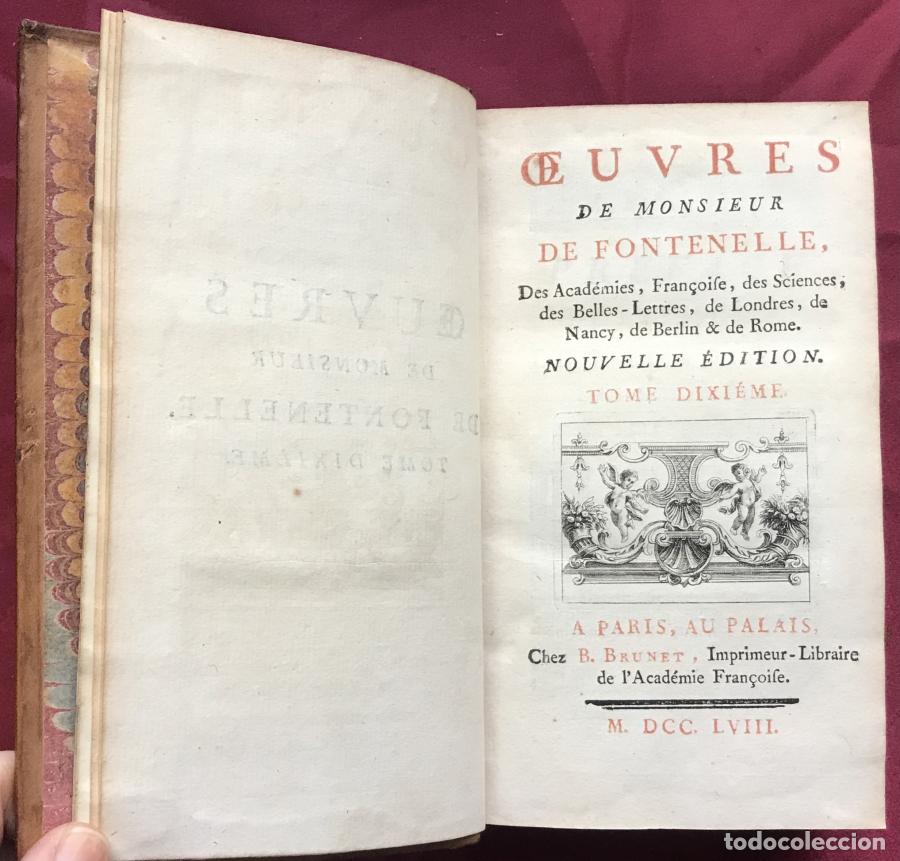 Libros: Oeuvres - Fontenelle, Monsieur de - Foto 13