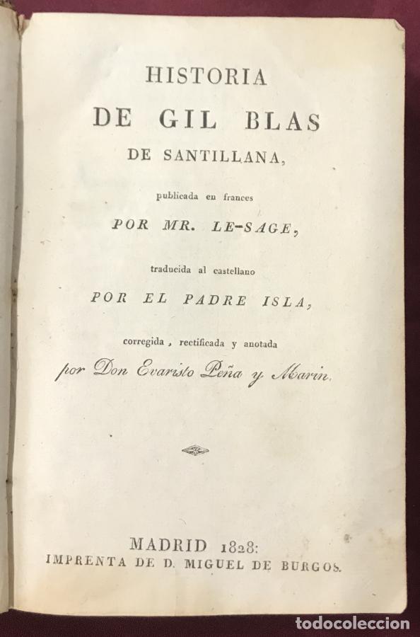 B&uuml;cher: Historia de Gil Blas de Santillana... Traducida por el Padre Isla, corregida, rectificada y anotada