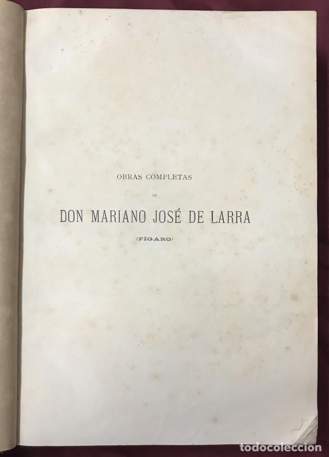 Libros: Obras Completas de&hellip; - Larra, Mariano Jos&eacute; de (F&iacute;garo) - Foto 5