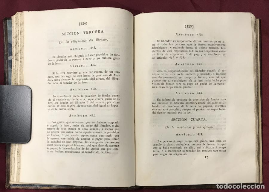 Libros: C&oacute;digo de Comercio, decretado, sancionado y promulgado en 30 de mayo de 1829 - - Foto 7