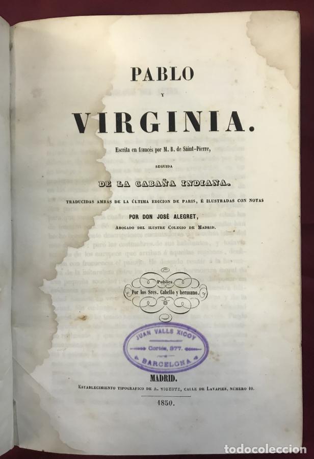 Libri di seconda mano: Pablo y Virginia - La Caba&ntilde;a Indiana - Saint-Pierre, M. B. De