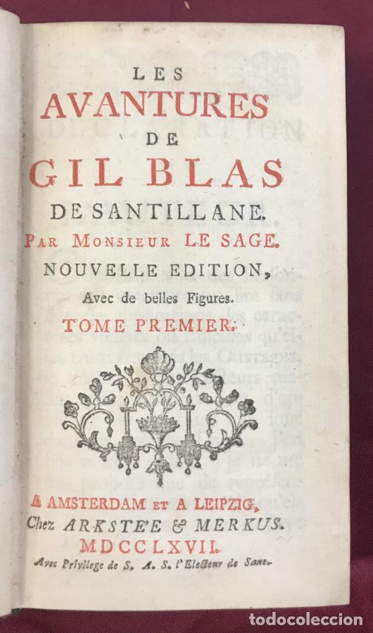 Livros em segunda m&atilde;o: Les Aventures de Gil Blas de Santillane - Lesage
