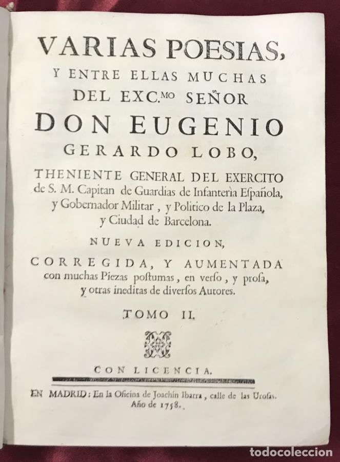 Libros: Obras Po&eacute;ticas - Lobo, Eugenio Gerardo - Foto 8
