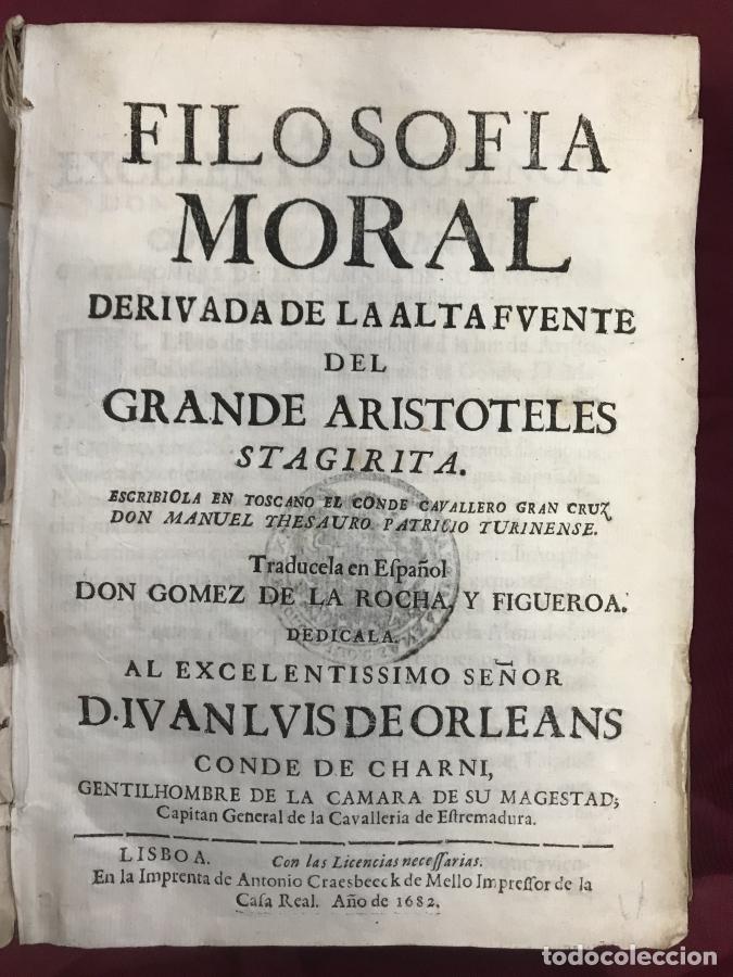 Libros: Filosof&iacute;a Moral Derivada de la Alta Fuente del Grande Arist&oacute;teles, traducida en espa&ntilde;ol por Don Gome
