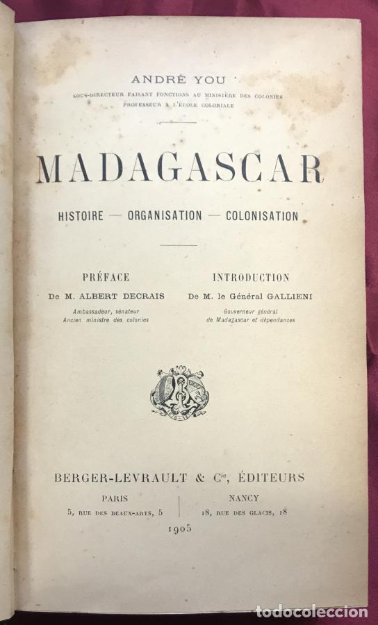 Libros: Madagascar. Histoire.- Organisation.- COL&Oacute;Nisation - You, Andr&eacute; - Foto 1
